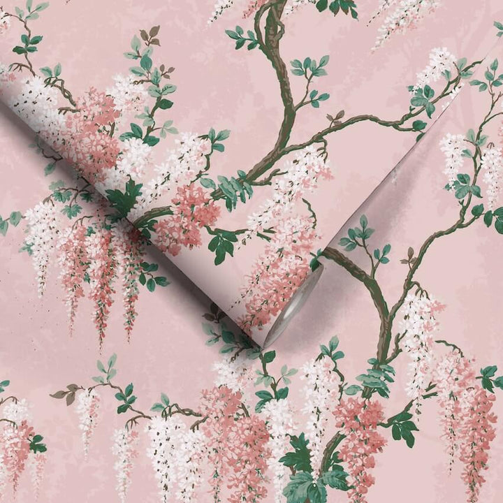 - Wisteria Pink Bloom Wallpaper - WM - 218 - Decor Warehouse