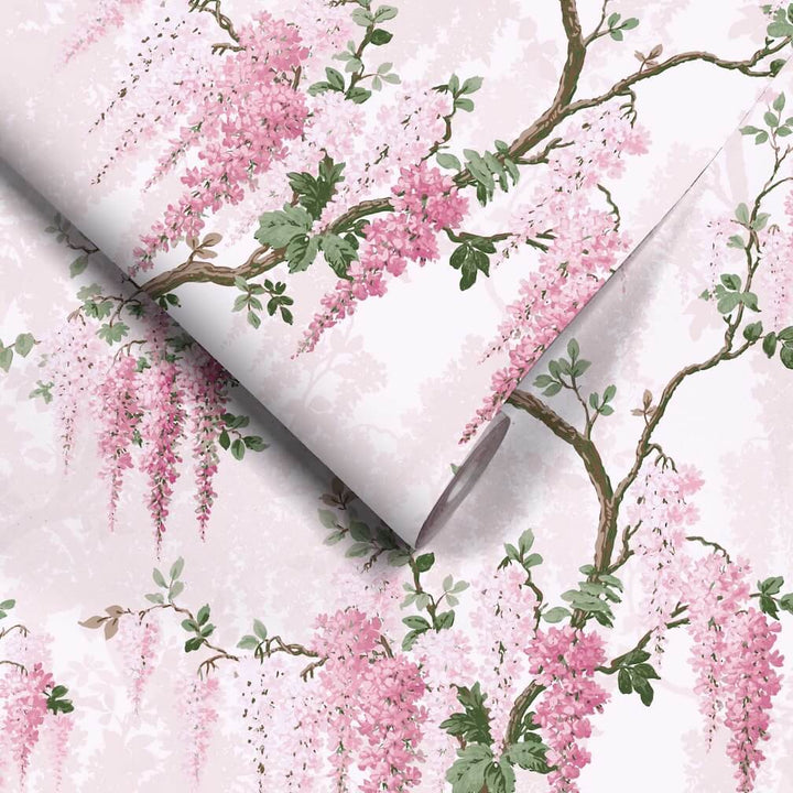 - Wisteria Pretty Pink Wallpaper - Decor Warehouse