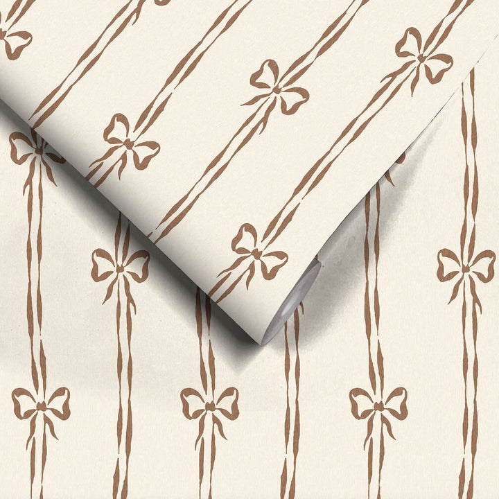 Woodchip & Magnolia Bow Peep Cedar Wallpaper - WM - 481 - 10