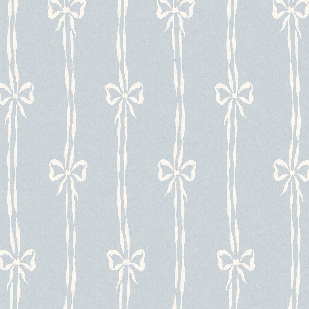 Woodchip & Magnolia Bow Peep Dusky Blue Wallpaper - WM - 481 - 04