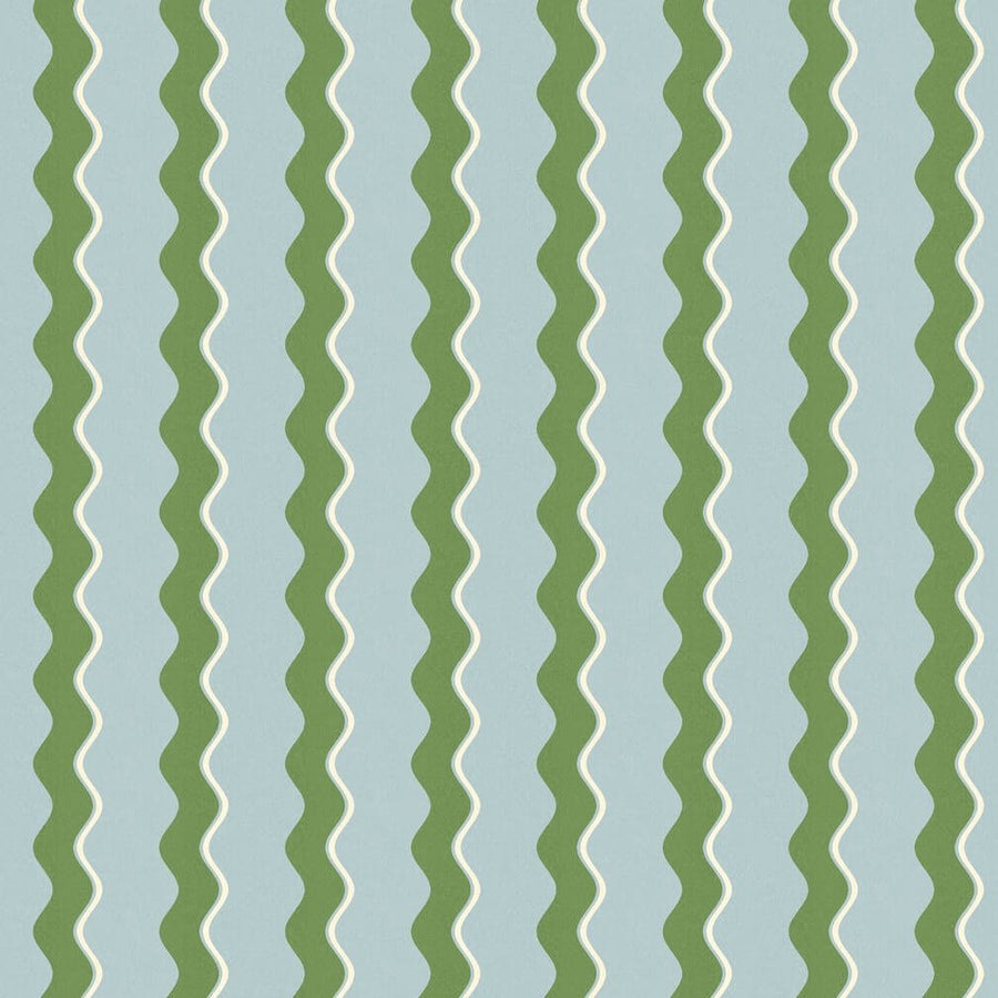 Woodchip & Magnolia Cari Wave Pacific Blue Wallpaper - WM - 462 - 04