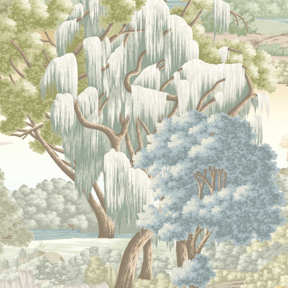 Woodchip & Magnolia Enchanted Gardens Mint Wallpaper - WM - 469 - 02