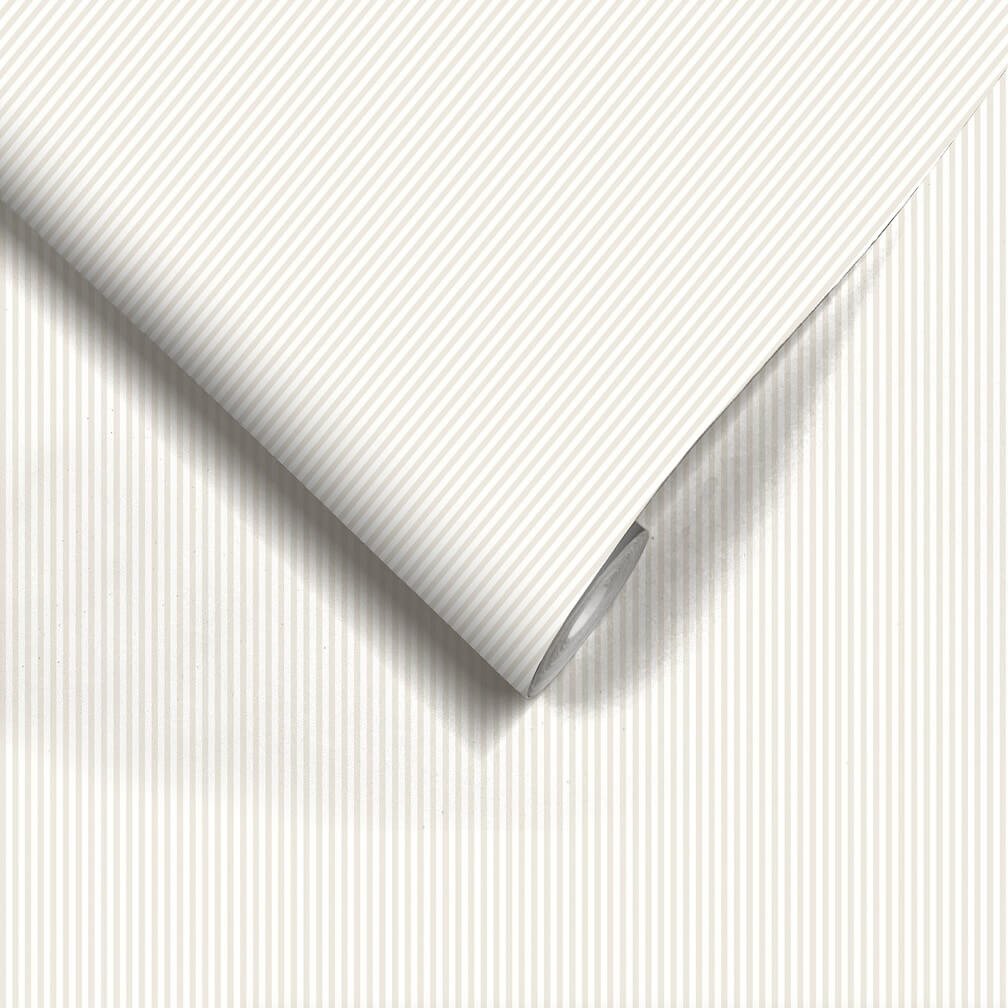 Woodchip & Magnolia Matchstick Stripe Magnolia Wallpaper - WM - 414 - 06