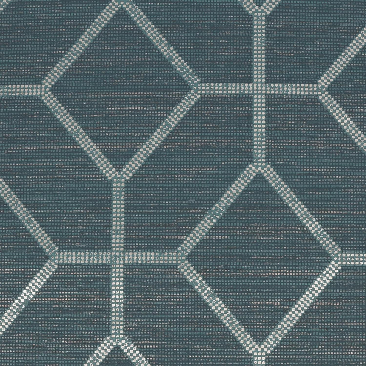 Boutique Asscher Geo Teal Wallpaper - 112657