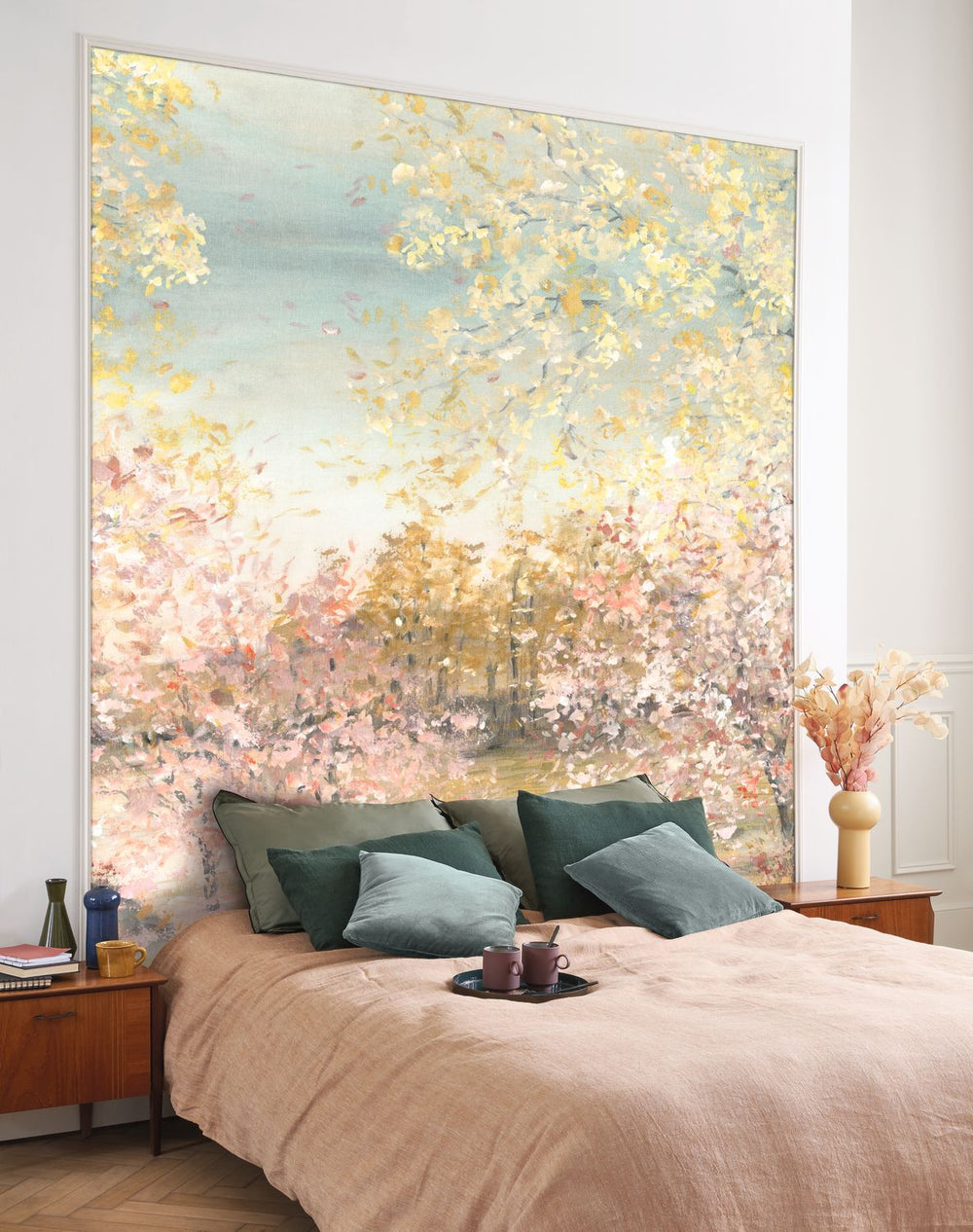 Casadeco Artistic Garden Rose Blush Wall Mural Small - WDWS88954207