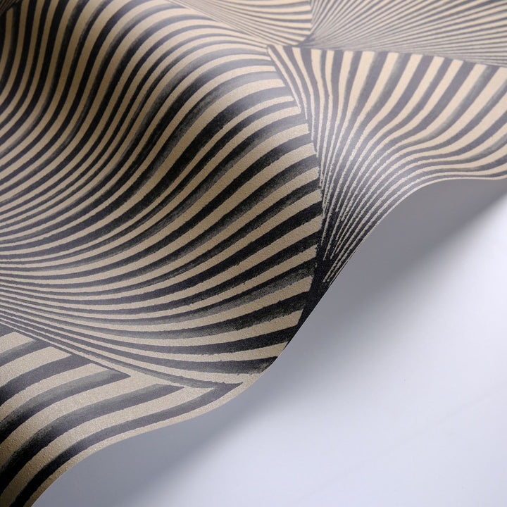 - Casadeco Babylone Semiramis Noir Reglisse Wallpaper - BBLN89769365 - Decor Warehouse