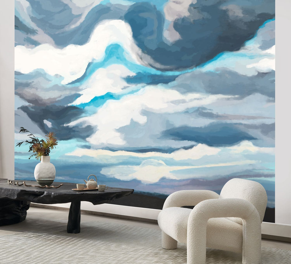 Casadeco Cirrus Cloud Blue Wall Mural Medium - WDWS88886211