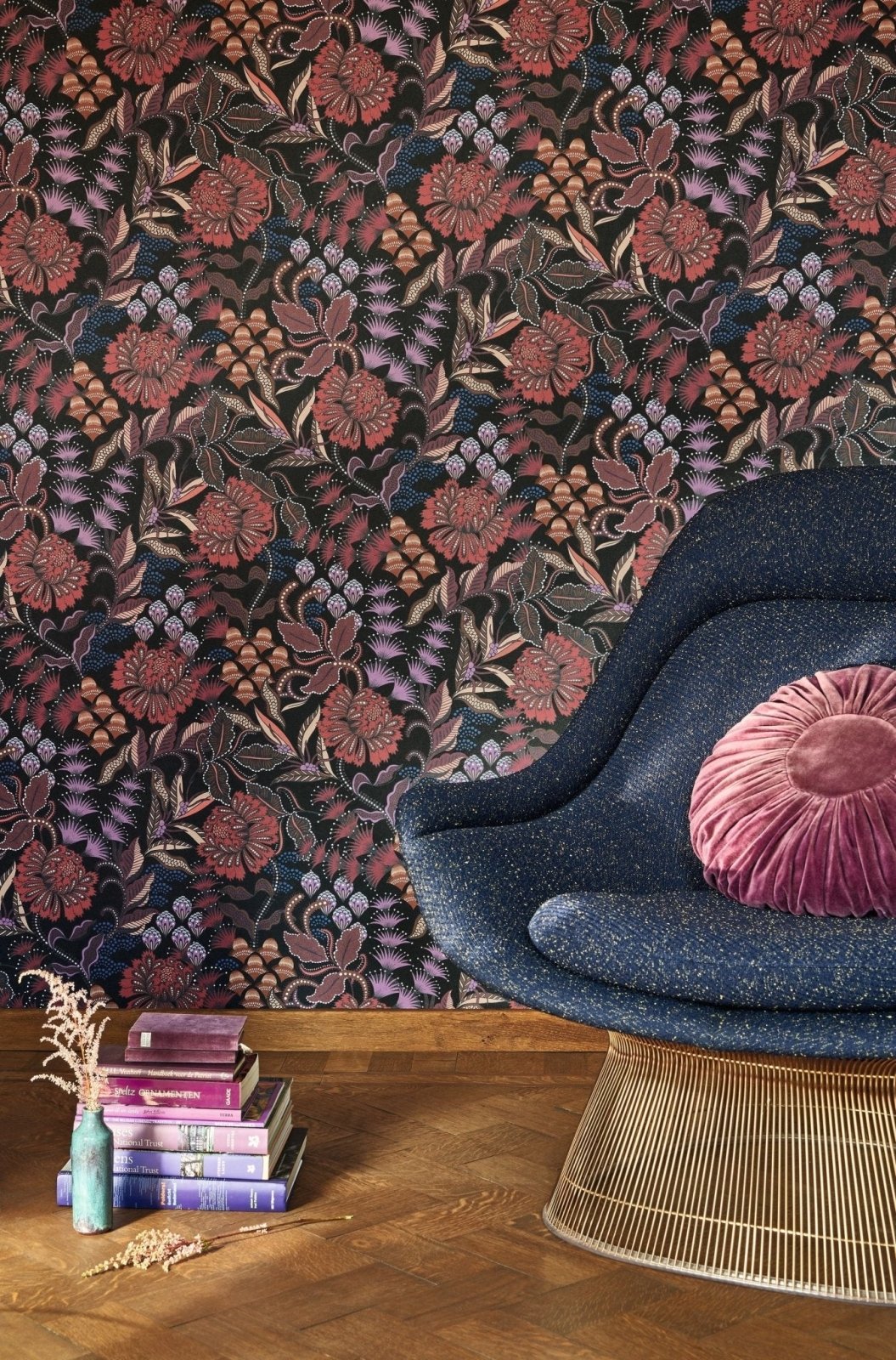 - Casadeco Derby Bloomsbury - Rouille Wallpaper - DERB89288418 - Decor Warehouse