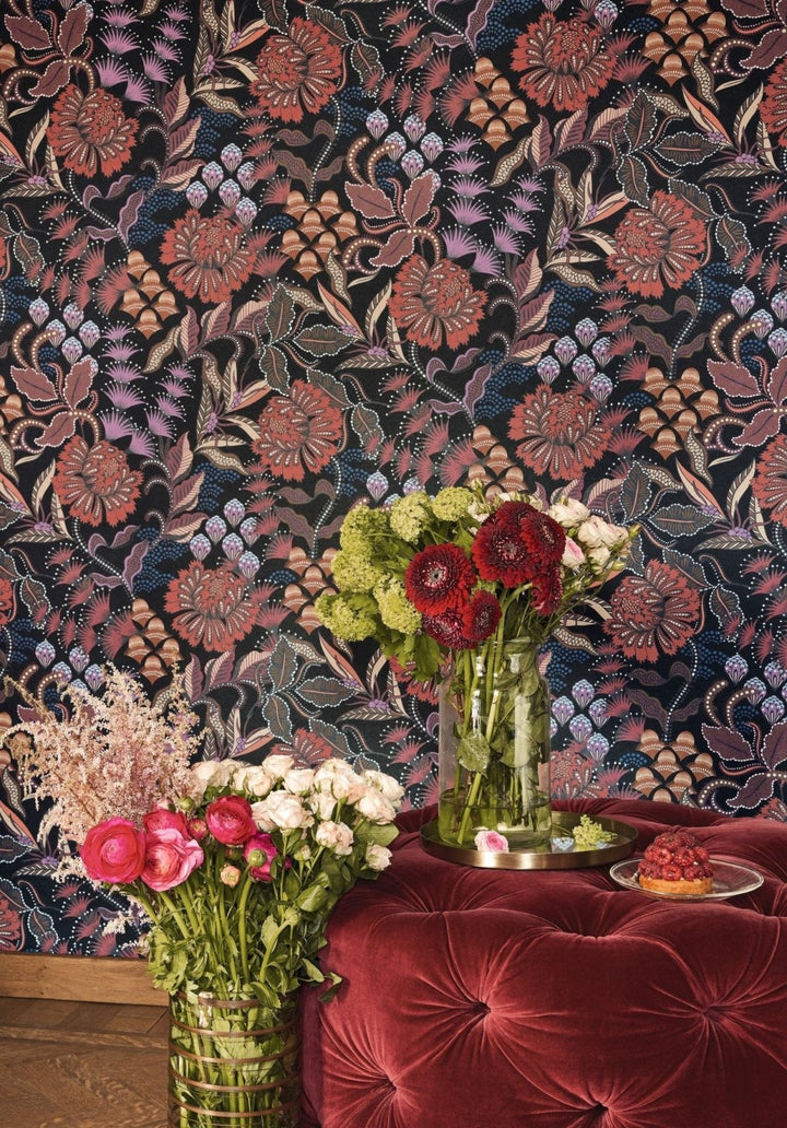 Casadeco Derby Bloomsbury - Rouille Wallpaper - DERB89288418