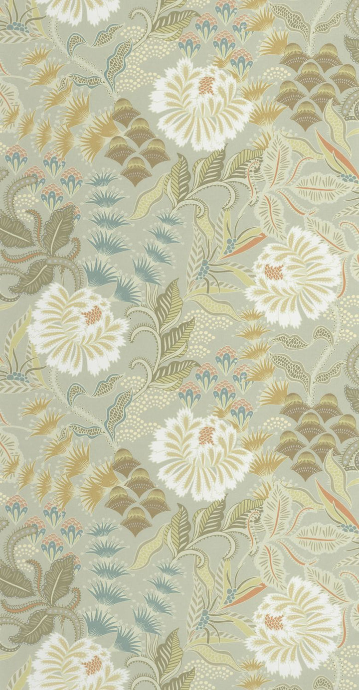Casadeco Derby Bloomsbury - Vert Amande Wallpaper - DERB89287530