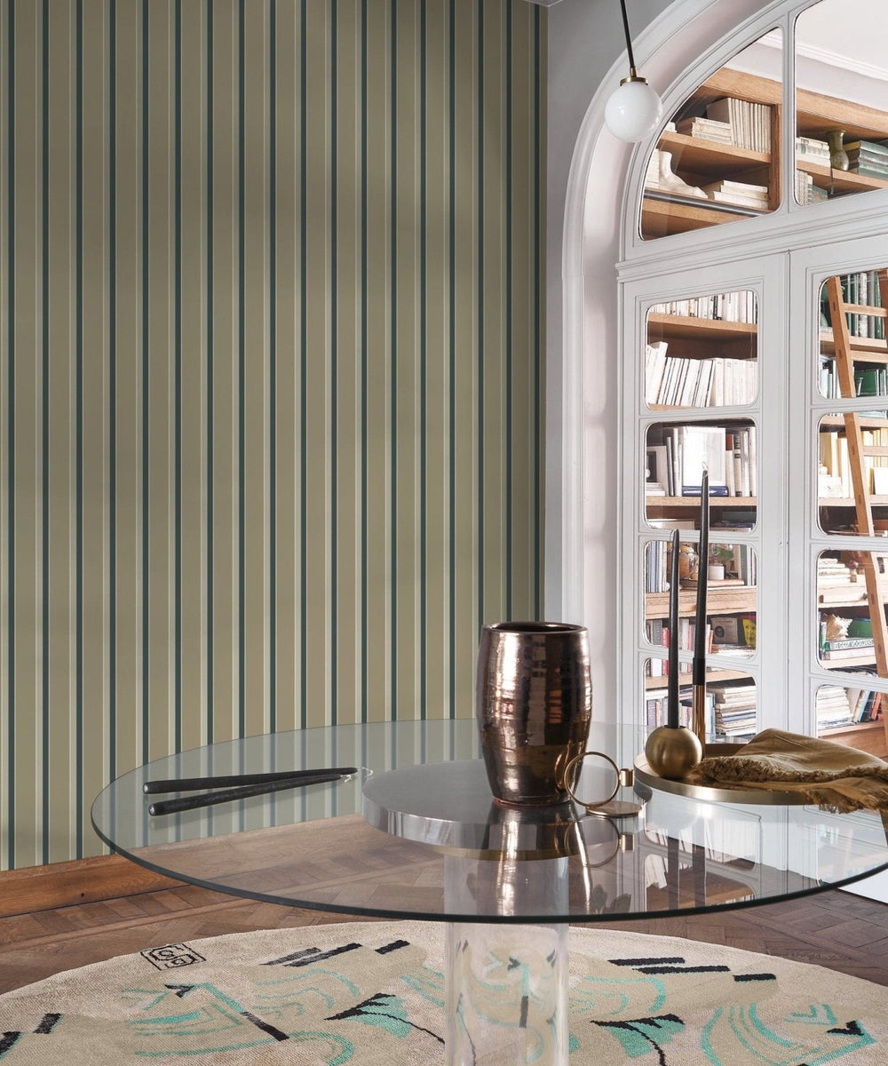Casadeco Derby Country Club - Vert Kaki Wallpaper - DERB89327850