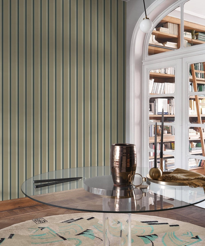 Casadeco Derby Country Club - Vert Kaki Wallpaper - DERB89327850
