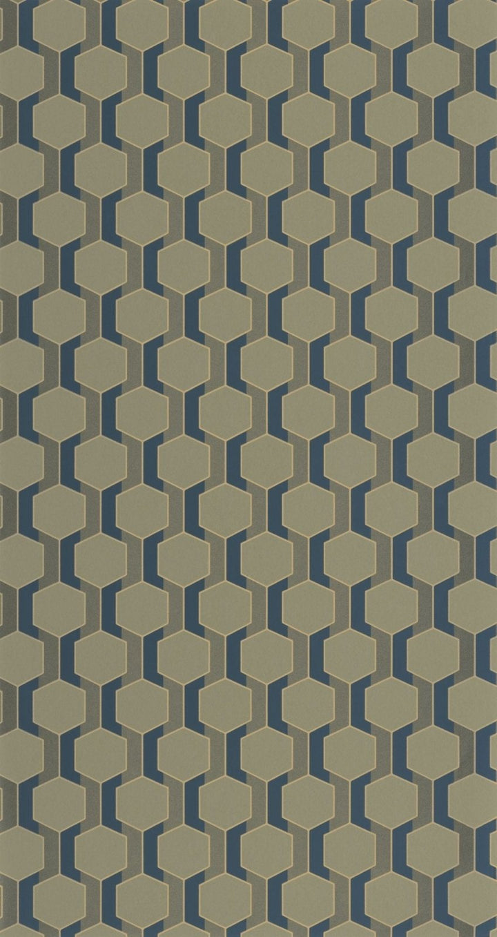 - Casadeco Derby Hamilton - Vert Kaki Wallpaper - DERB89307783 - Decor Warehouse