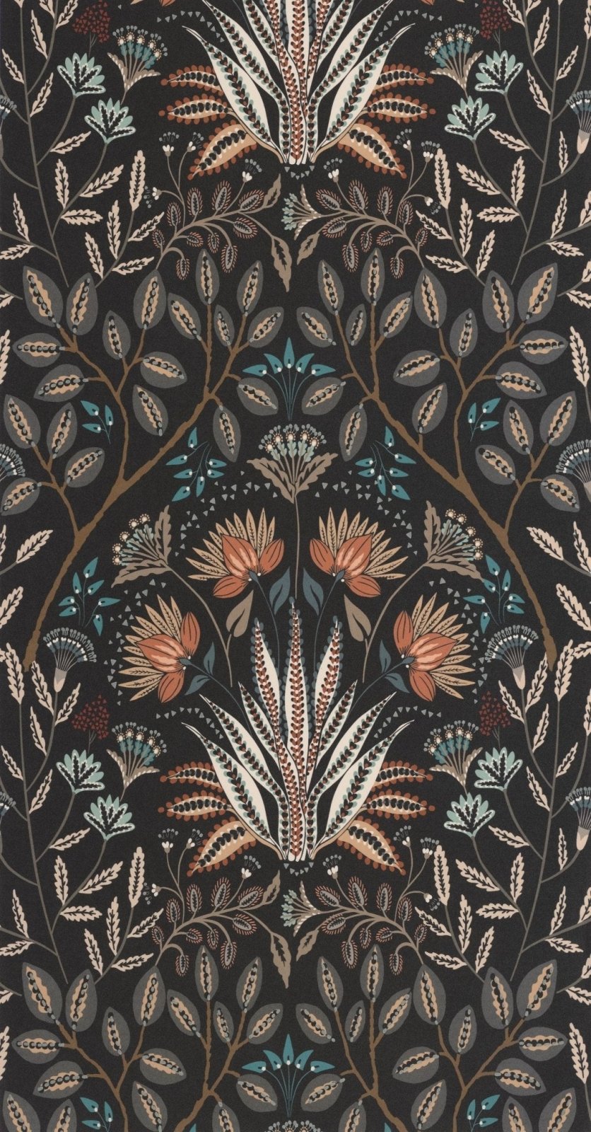 - Casadeco Derby Lords - Noir Reglisse Wallpaper - DERB89299577 - Decor Warehouse