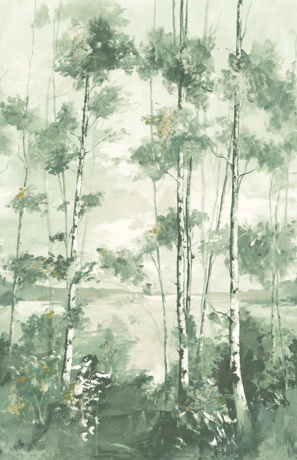 - Casadeco Eucalyptus Foret Boreale Vert Wall Mural Large - RIVI89567804 - Decor Warehouse
