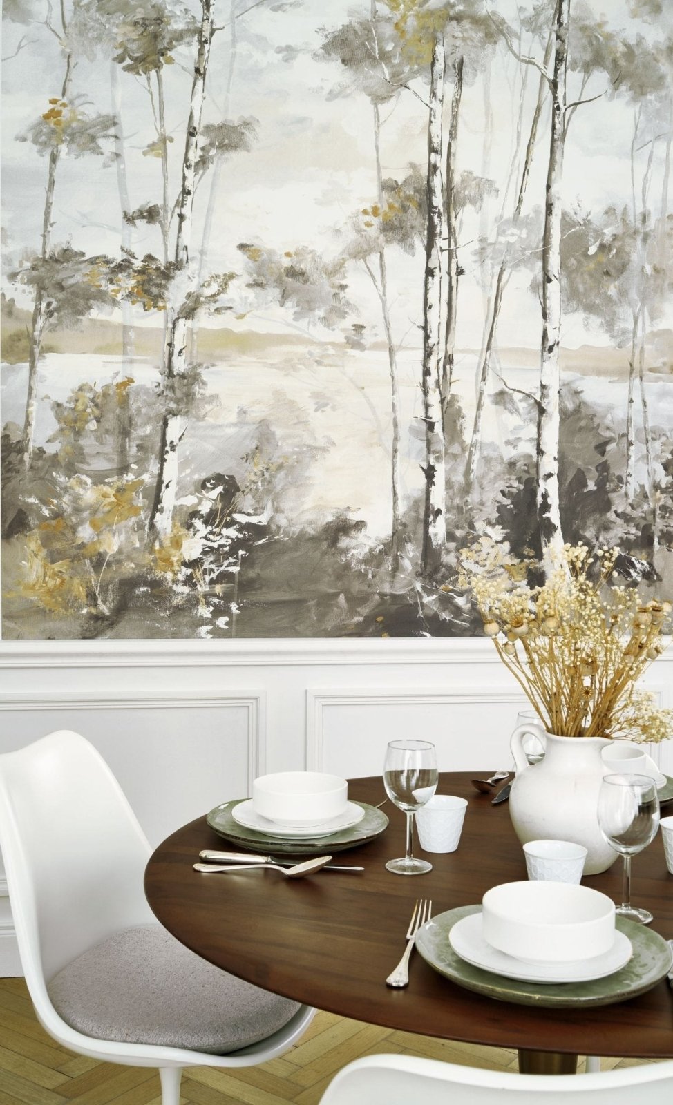 Casadeco Foret Boreale Gris Hivernal Wall Mural Small - RIVI89569205