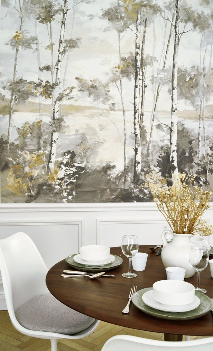 Casadeco Foret Boreale Gris Hivernal Wall Mural Small - RIVI89569205