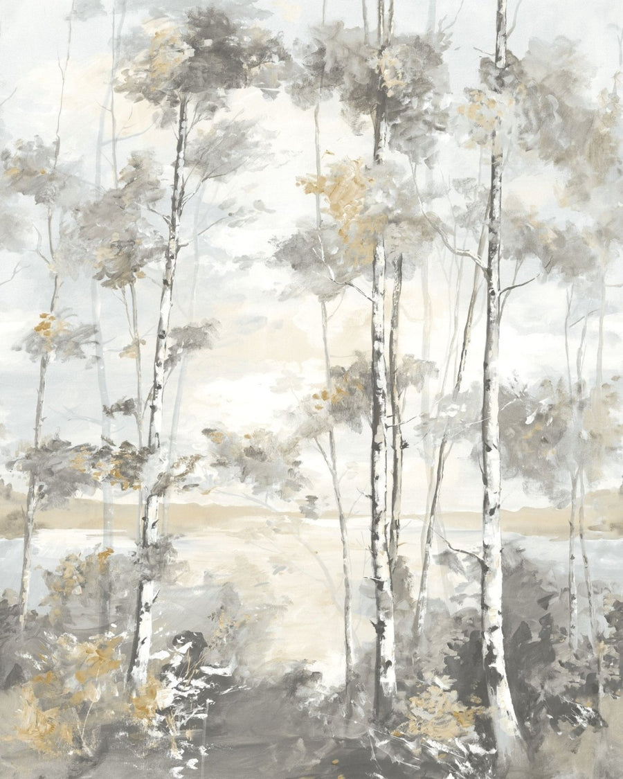 Casadeco Foret Boreale Gris Hivernal Wall Mural Small - RIVI89569205