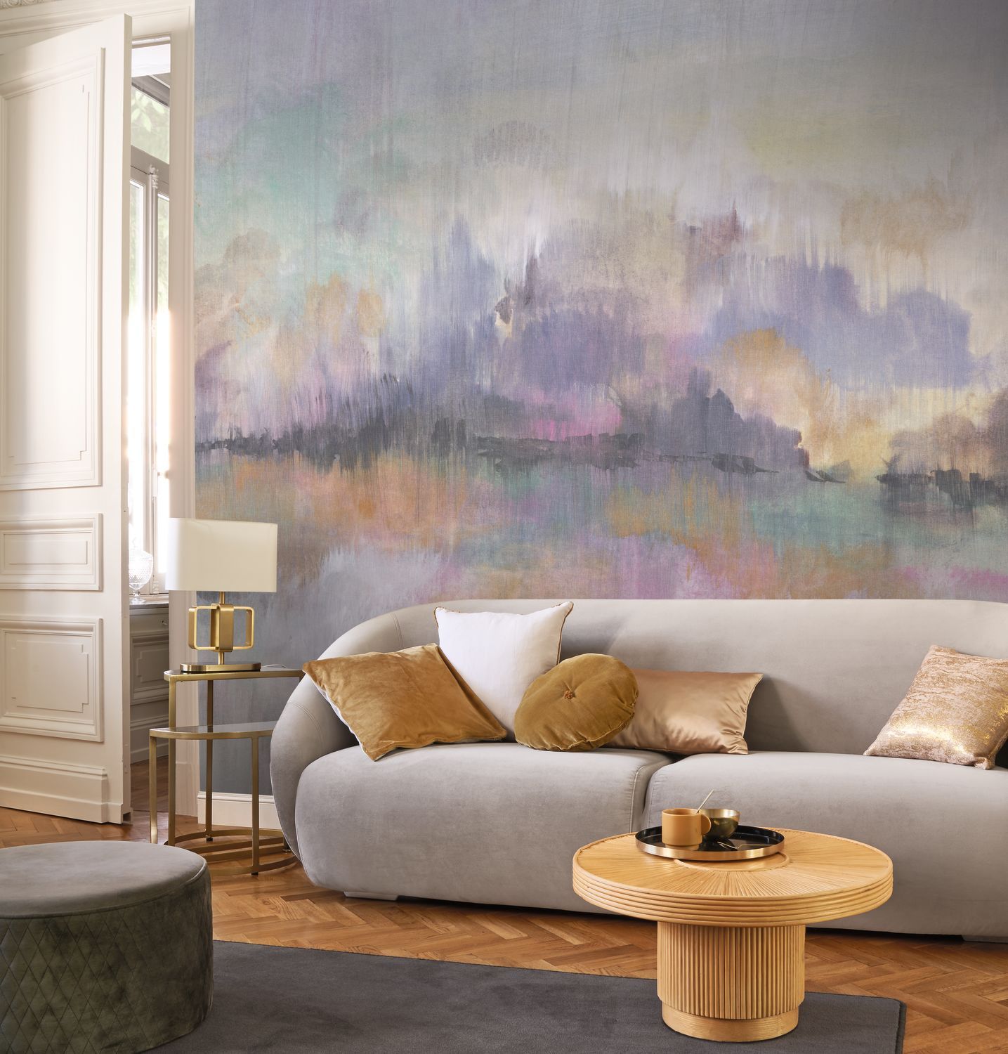 - Casadeco Reflection of the Mountain Sunrise Wall Mural Small - WDWS88985607 - Decor Warehouse