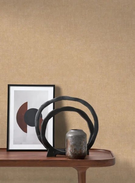 - Casadeco Riverside 4 Empreinte - Caramel Wallpaper - RIVI88702597 - Decor Warehouse