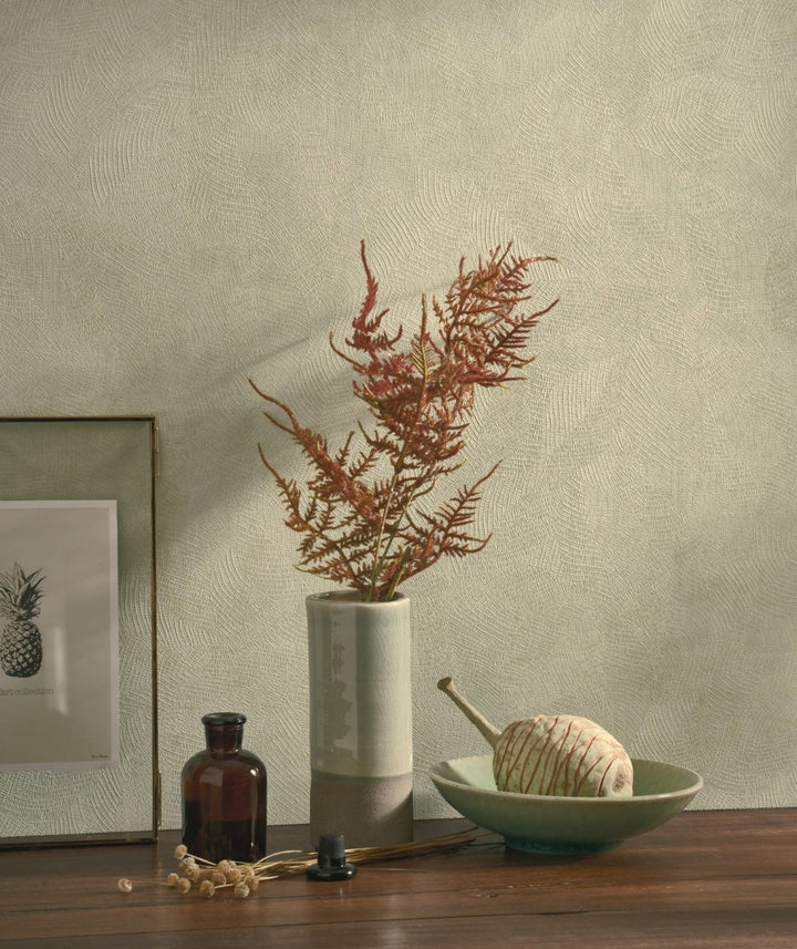 - Casadeco Riverside 4 Masaya - Vert Lichen Wallpaper - RIVI86427223 - Decor Warehouse