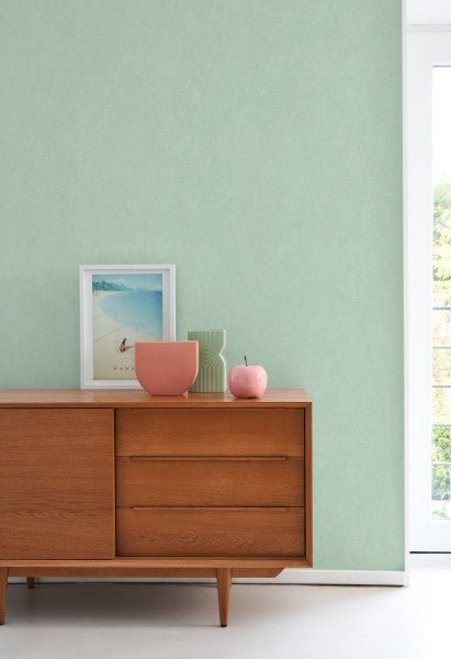 - Casadeco SO Color 5 Cotton Touch - Aloe Green Wallpaper - COLR82387254 - Decor Warehouse