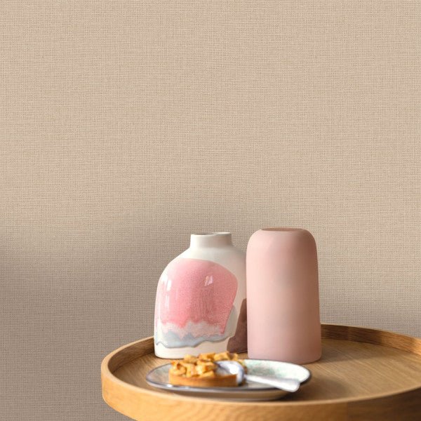 - Caselio Jute Uni Mat - Camomille Wallpaper - 104011555 - Decor Warehouse