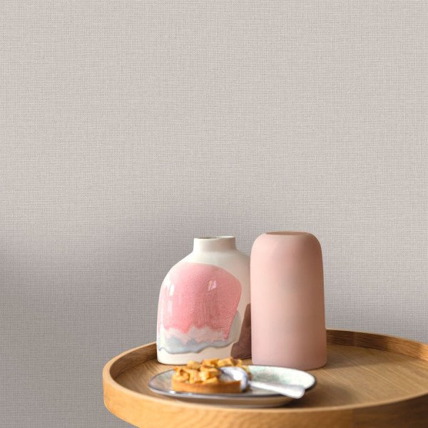 - Caselio Jute Uni Mat - Taupe Clair Wallpaper - 104012425 - Decor Warehouse