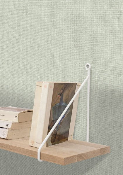 - Caselio Jute Uni Mat - Vert Amande Wallpaper - 104017000 - Decor Warehouse