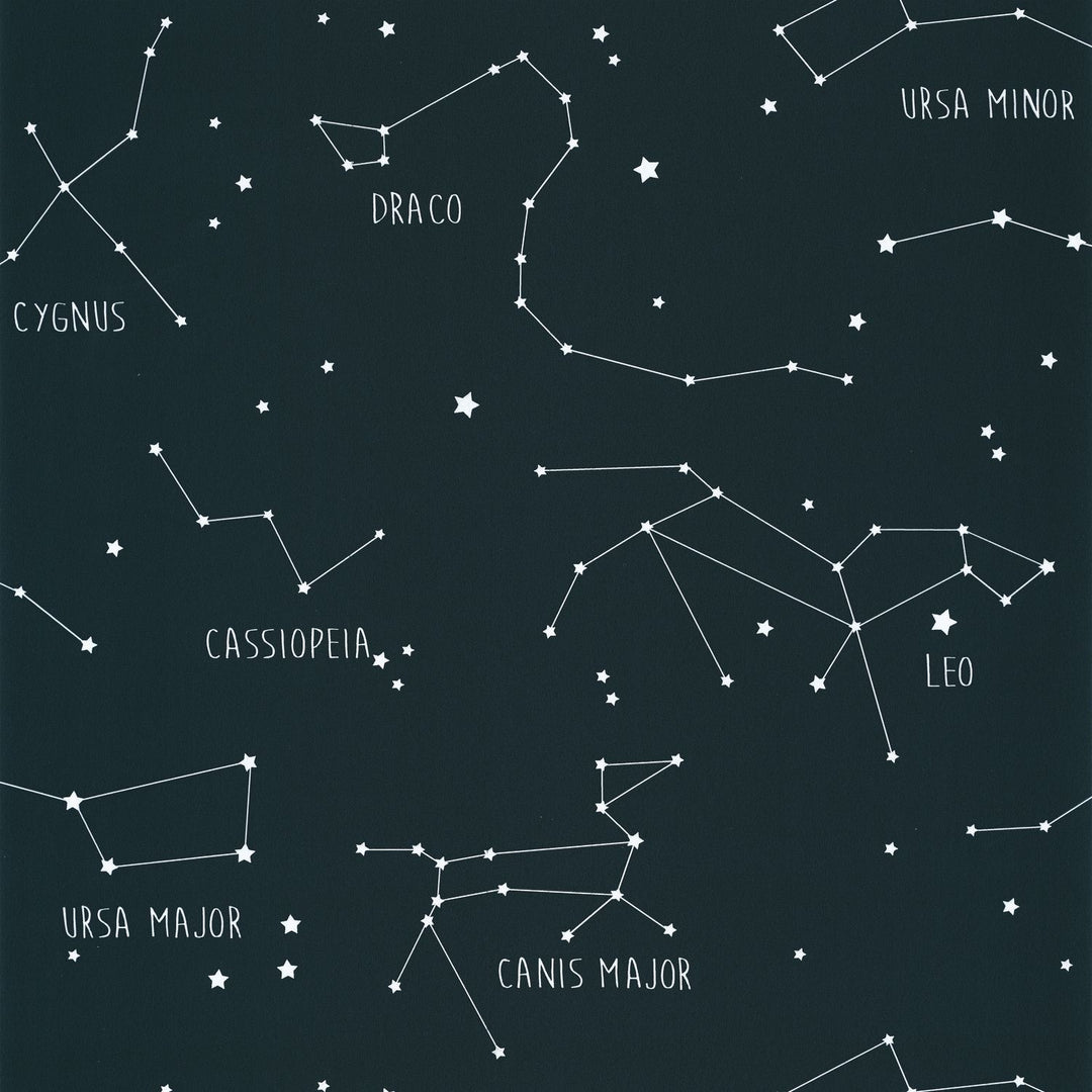 - Caselio Our Planet Constellations Midnight Blue Wallpaper - 101916918 - Decor Warehouse