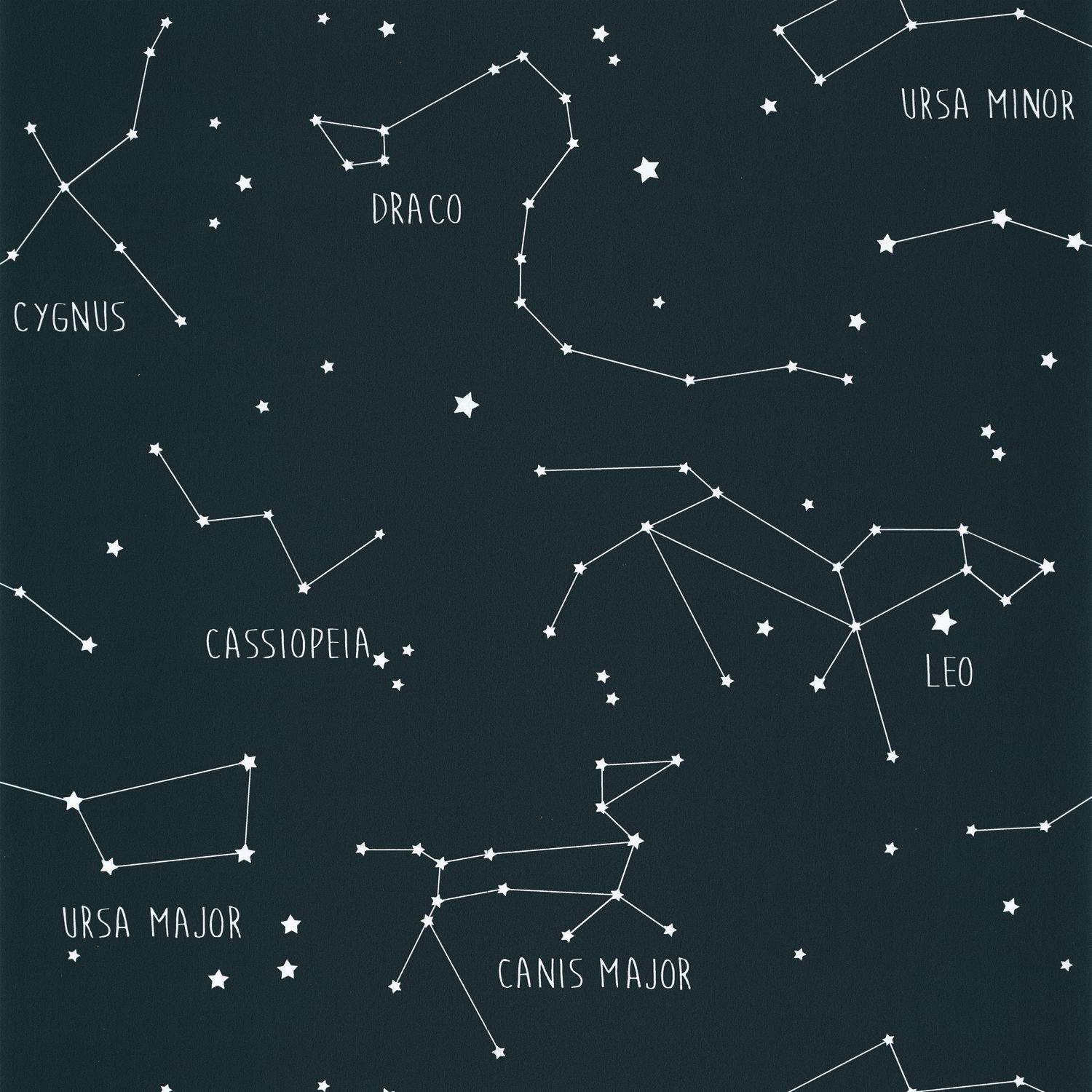 - Caselio Our Planet Constellations Midnight Blue Wallpaper - 101916918 - Decor Warehouse