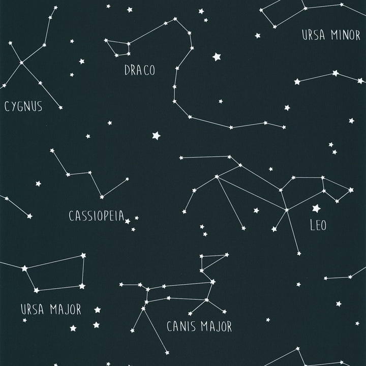 - Caselio Our Planet Constellations Midnight Blue Wallpaper - 101916918 - Decor Warehouse