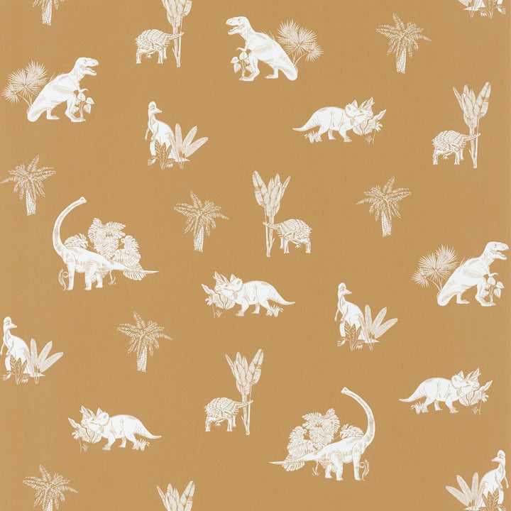 - Caselio Our Planet Jurassic World Ochre Wallpaper - 101936900 - Decor Warehouse