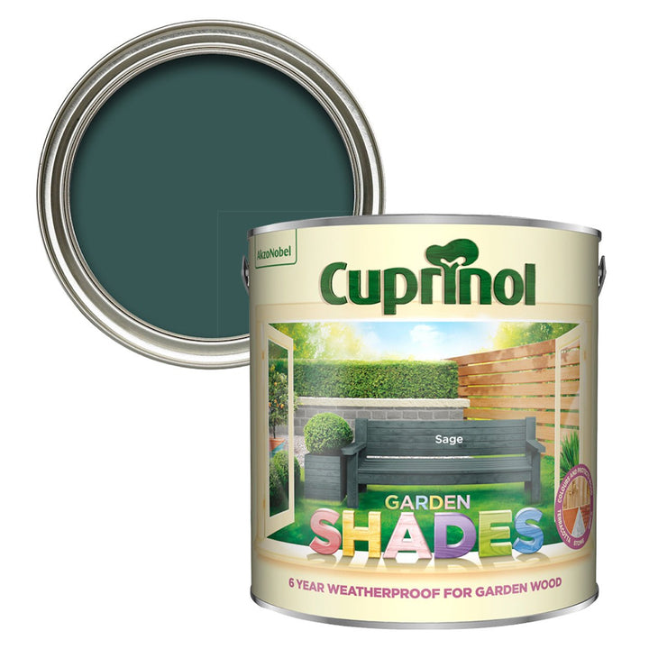 - Cuprinol Garden Shades - Sage Furniture Paint 2.5L - 5083479 - Decor Warehouse