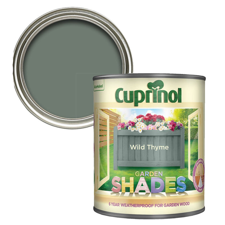 - Cuprinol Garden Shades - Wild Thyme Furniture Paint 1L - 5092592 - Decor Warehouse