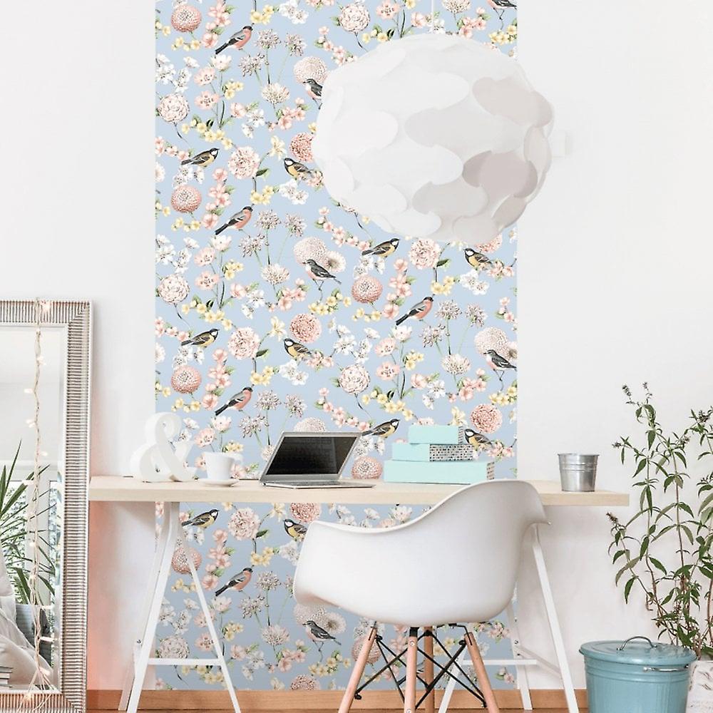 - Debona Limoges Floral Robin Birds Wallpaper - 5031 - Decor Warehouse
