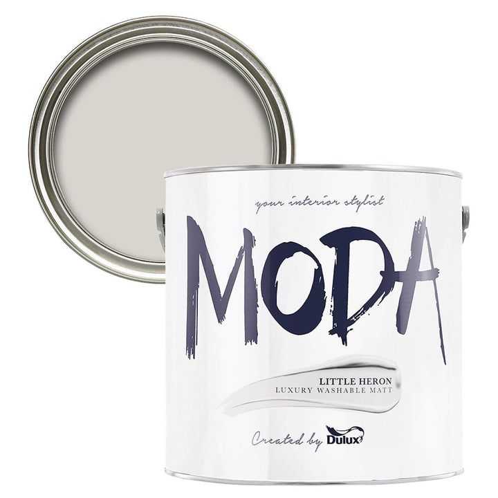 - Dulux Moda Little Heron Paint 2.5L - 5487800 - Decor Warehouse