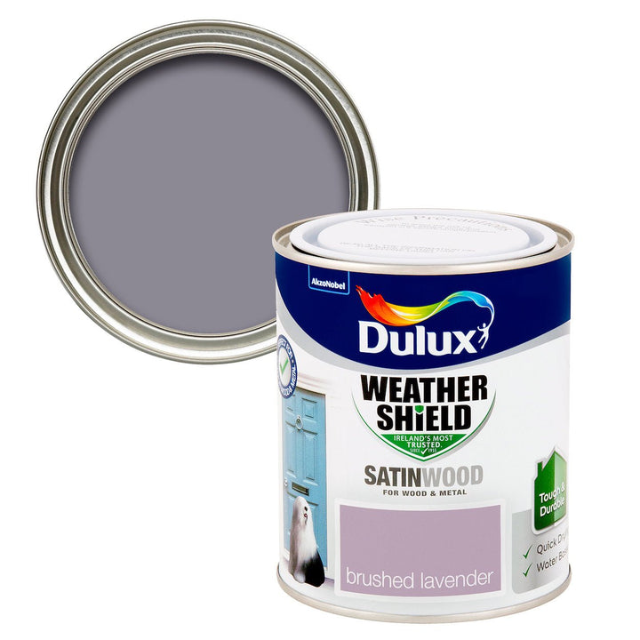 - Dulux Weathershield Satinwood - Brushed Lavender Paint - 750ml - Decor Warehouse