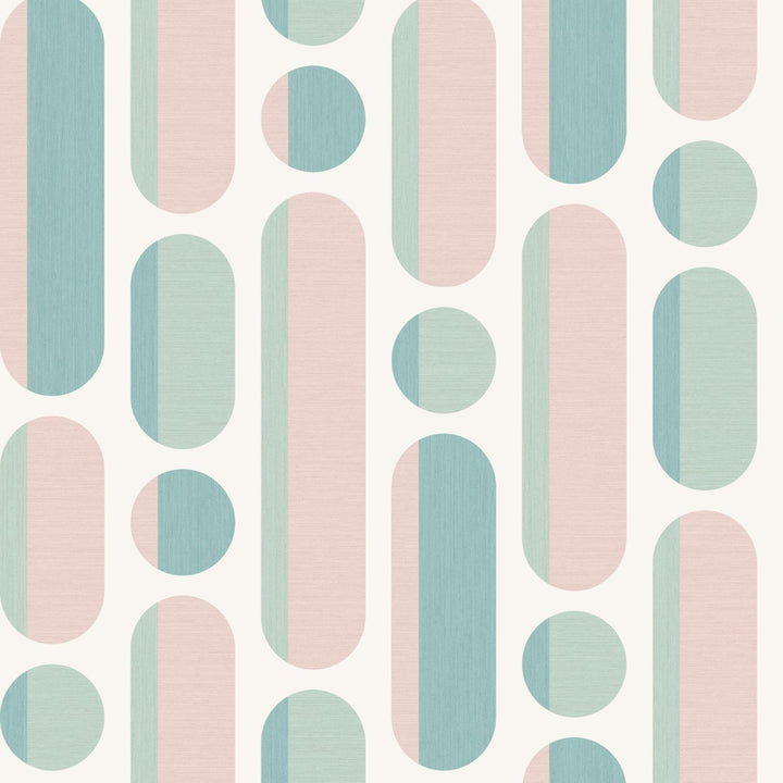 - Envy Morse Rose and Sage Wallpaper - 118720 - Decor Warehouse