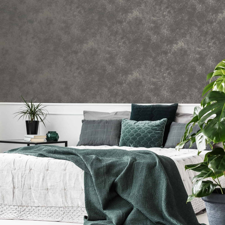 - Gilded Concrete Quartz Textured Wallpaper - 115724 - Decor Warehouse