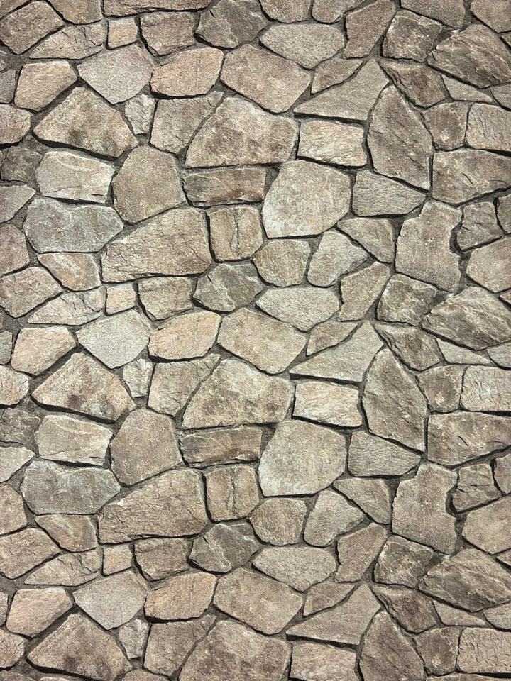 - Grey Cobbled Stone Wall Wallpaper - S53112 - 2 - Decor Warehouse