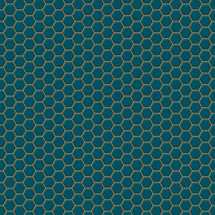 112651-Graham & Brown-Hexagon Lattice Teal Contour Wallpaper-Decor Warehouse