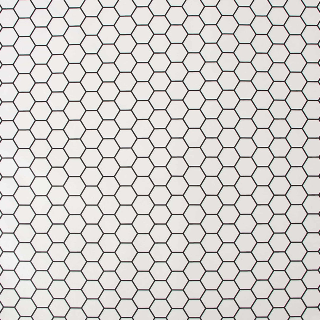 - Hexagon Lattice White Contour Wallpaper - 112650 - Decor Warehouse