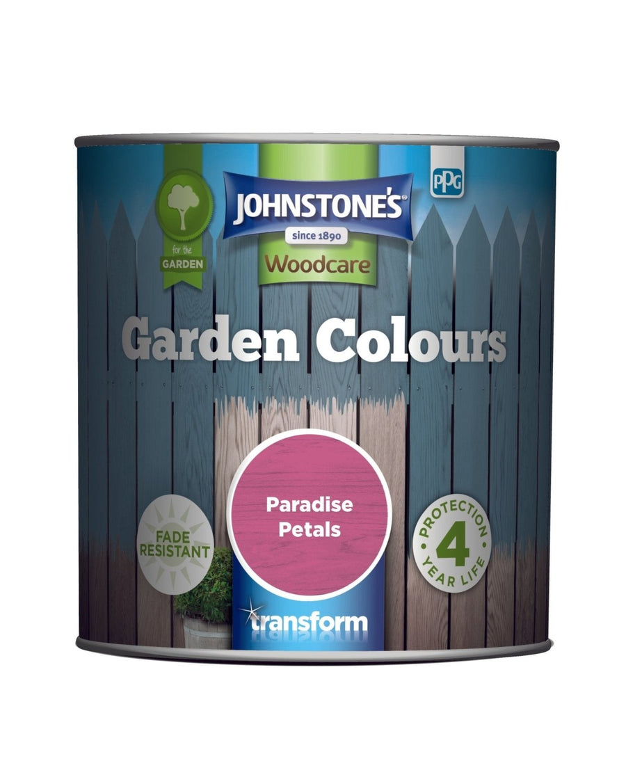 - Johnstone's Garden Colours Exterior Wood Paint - Paradise Petals 1L - 11157864 - Decor Warehouse