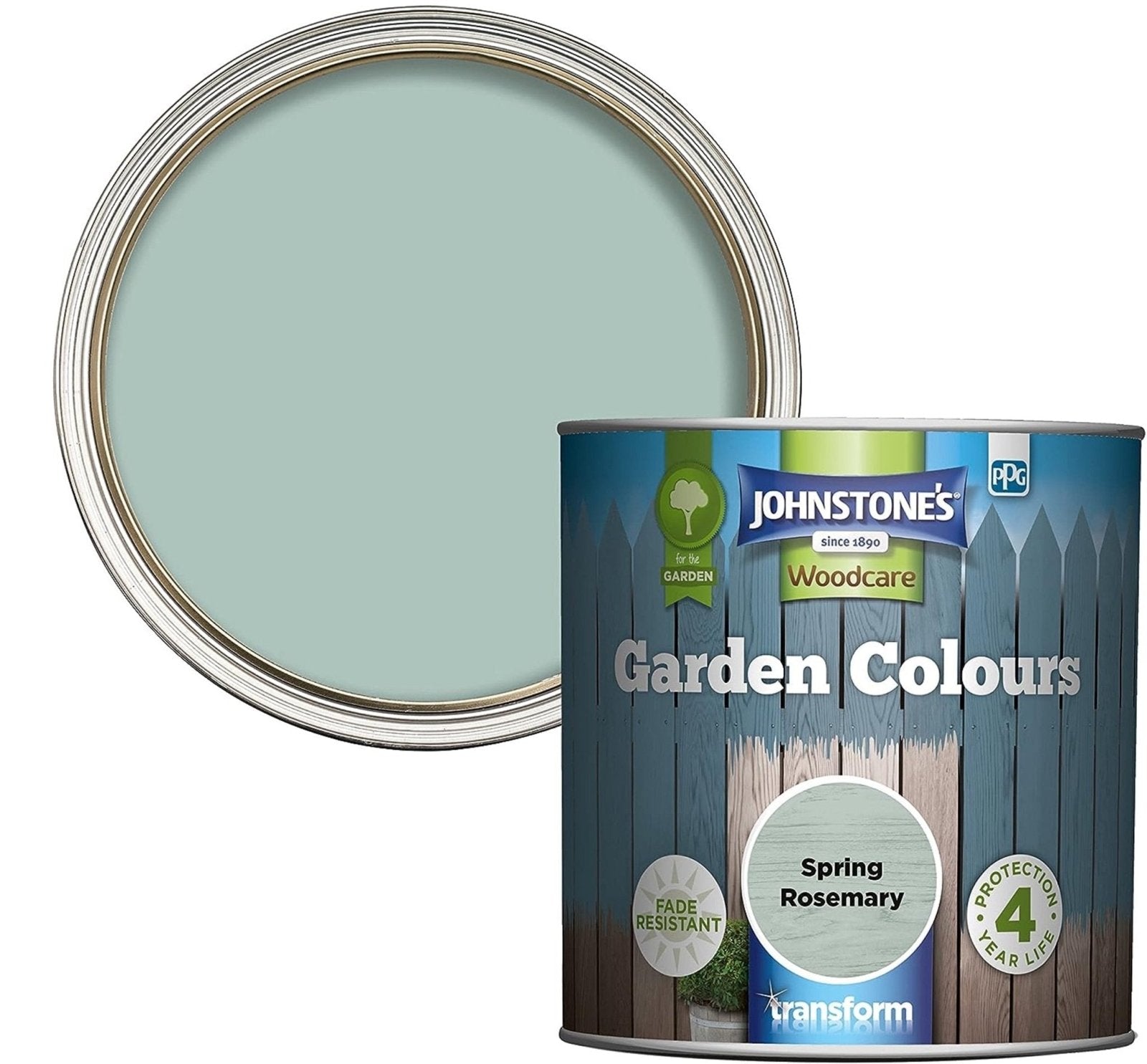 - Johnstone's Garden Colours Exterior Wood Paint - Spring Rosemary 1L - Decor Warehouse