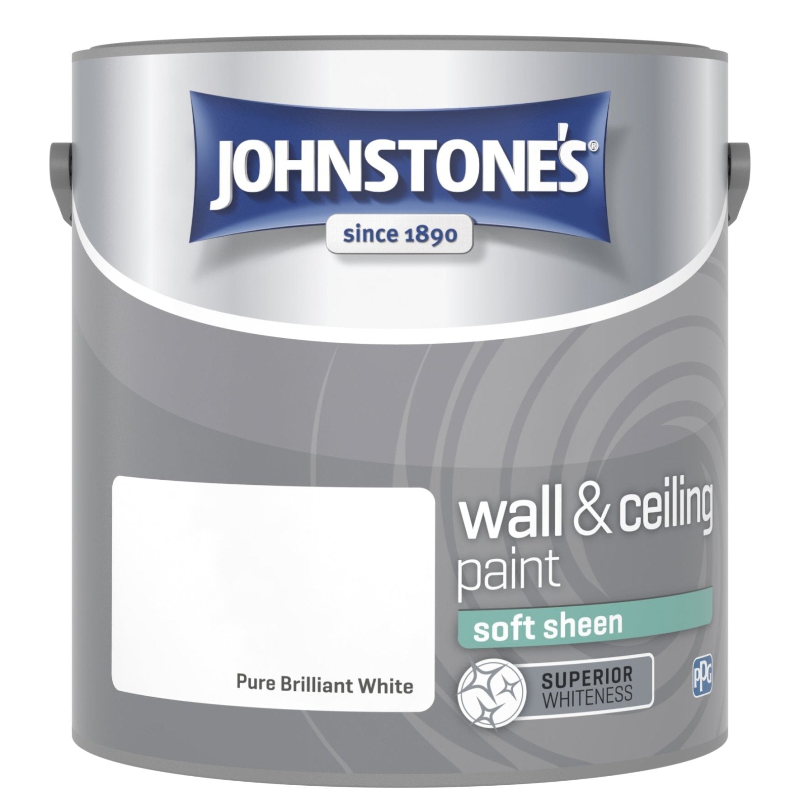 - Johnstone's Wall and Ceiling Soft Sheen Paint - Brilliant White - 2.5L - Decor Warehouse