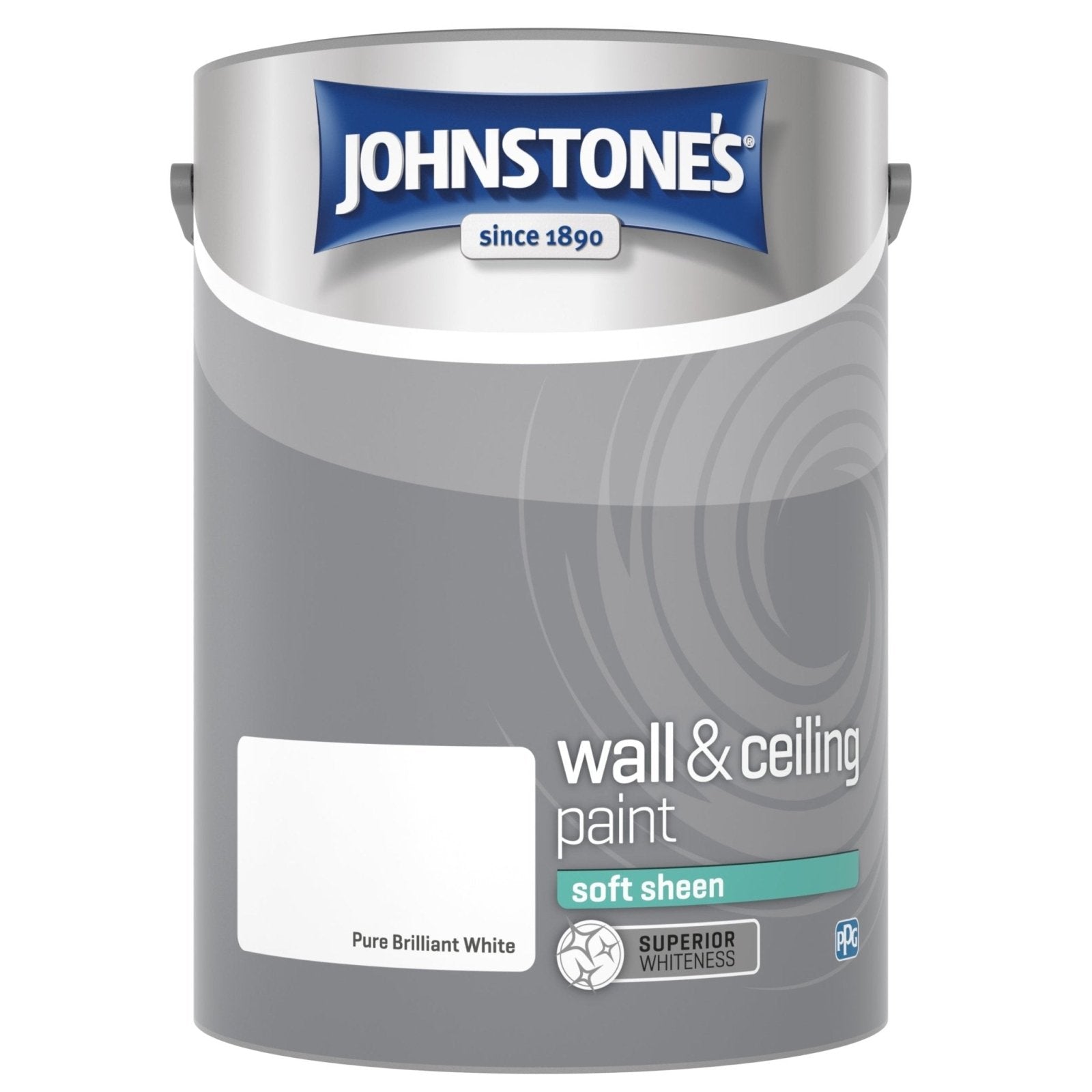 - Johnstone's Wall and Ceiling Soft Sheen Paint - Brilliant White - 5L - Decor Warehouse