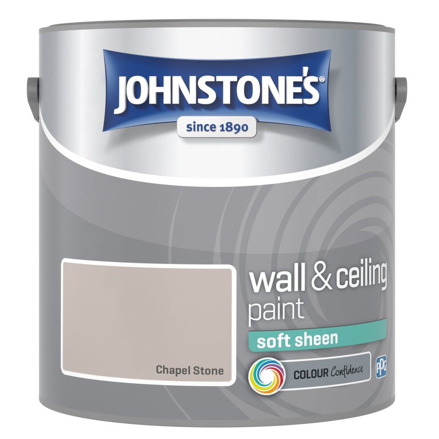 - Johnstone's Wall and Ceiling Soft Sheen Paint - Chapel Stone - 2.5L - 11085103 - Decor Warehouse
