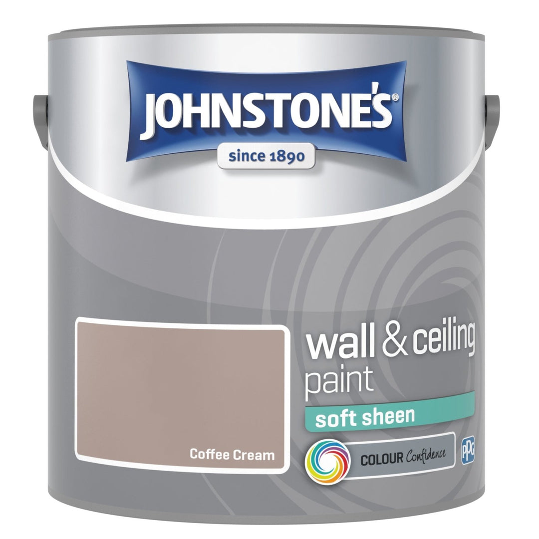 - Johnstone's Wall and Ceiling Soft Sheen Paint - Coffee Cream - 2.5L - 11076270 - Decor Warehouse
