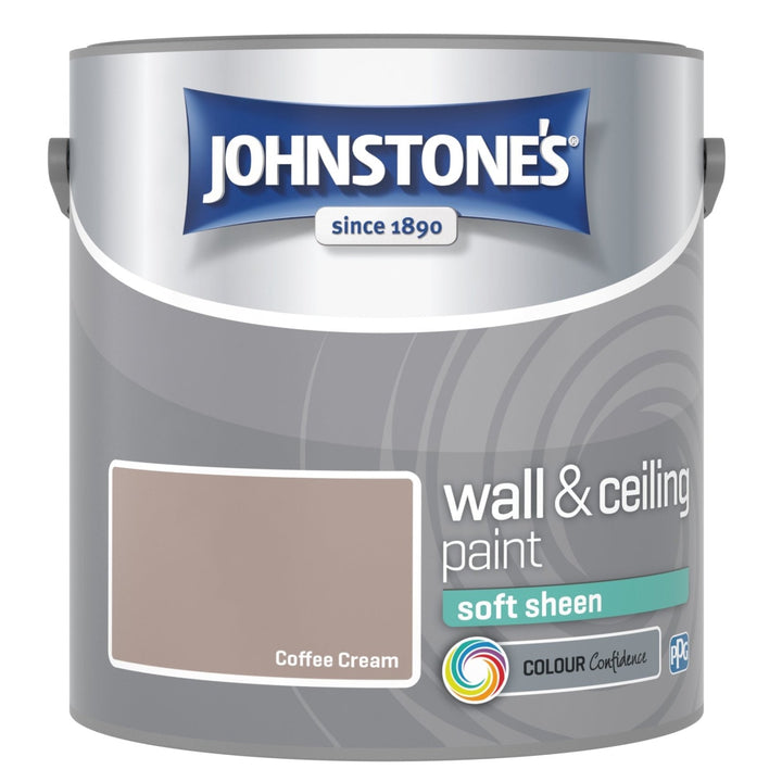 - Johnstone's Wall and Ceiling Soft Sheen Paint - Coffee Cream - 2.5L - 11076270 - Decor Warehouse